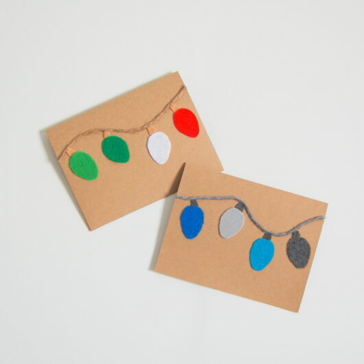 Colorful, DIY Felt Christmas Cards northstory + co.